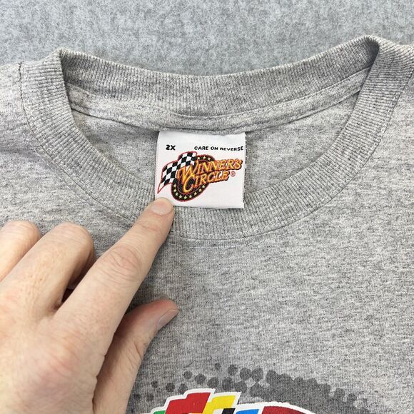 Daytona 500 NASCAR T-Shirt Mens 2XL XXL Grey 50 Year Anniversary 2008 Y2K VTG - Picture 6 of 9